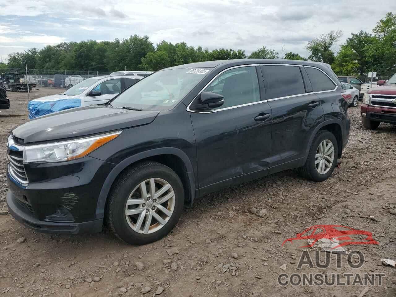 TOYOTA HIGHLANDER 2015 - 5TDBKRFH3FS194596