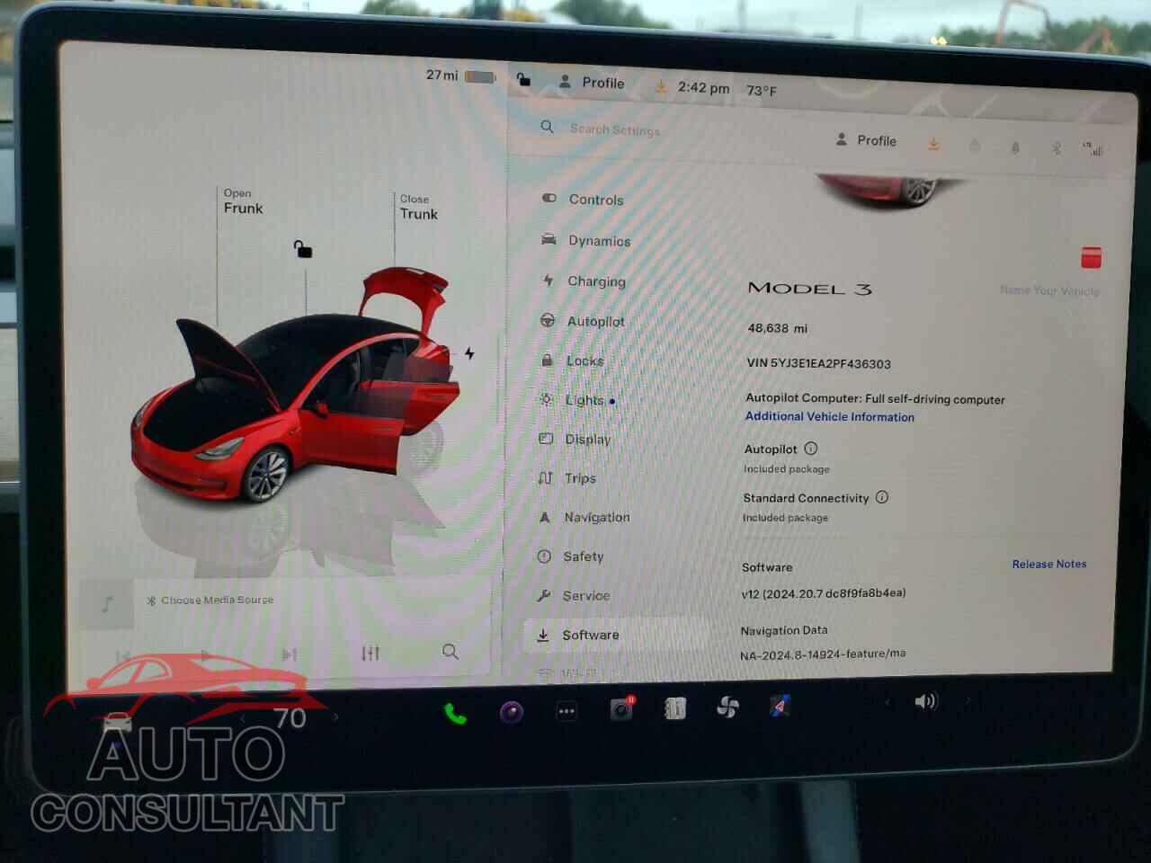 TESLA MODEL 3 2023 - 5YJ3E1EA2PF436303