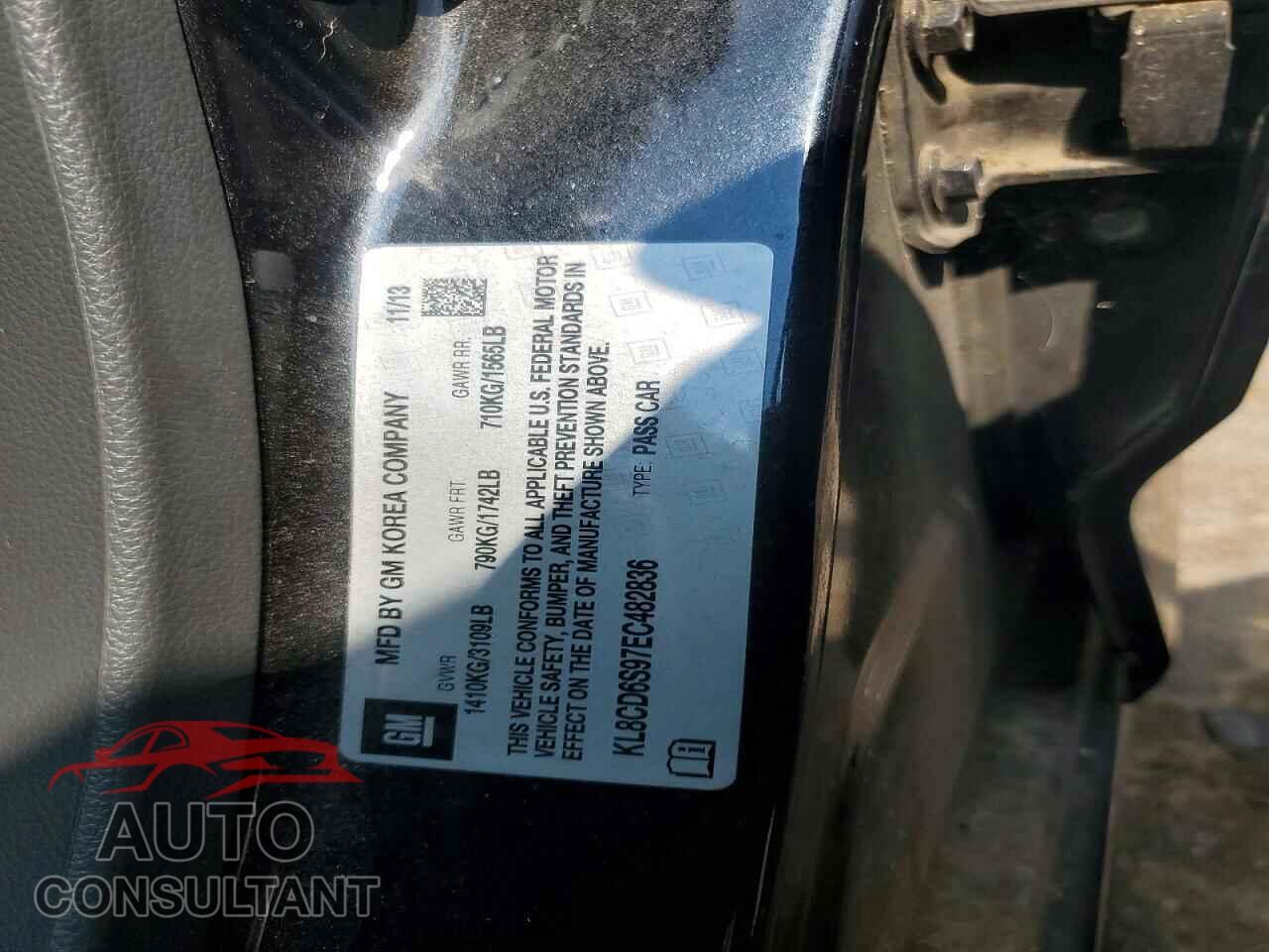 CHEVROLET SPARK 2014 - KL8CD6S97EC482836
