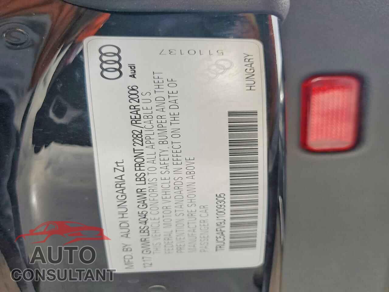 AUDI TT 2018 - TRUC5AFV9J1009305