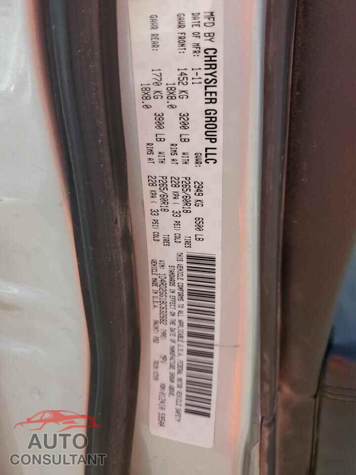 DODGE DURANGO 2011 - 1D4RD2GG1BC632682