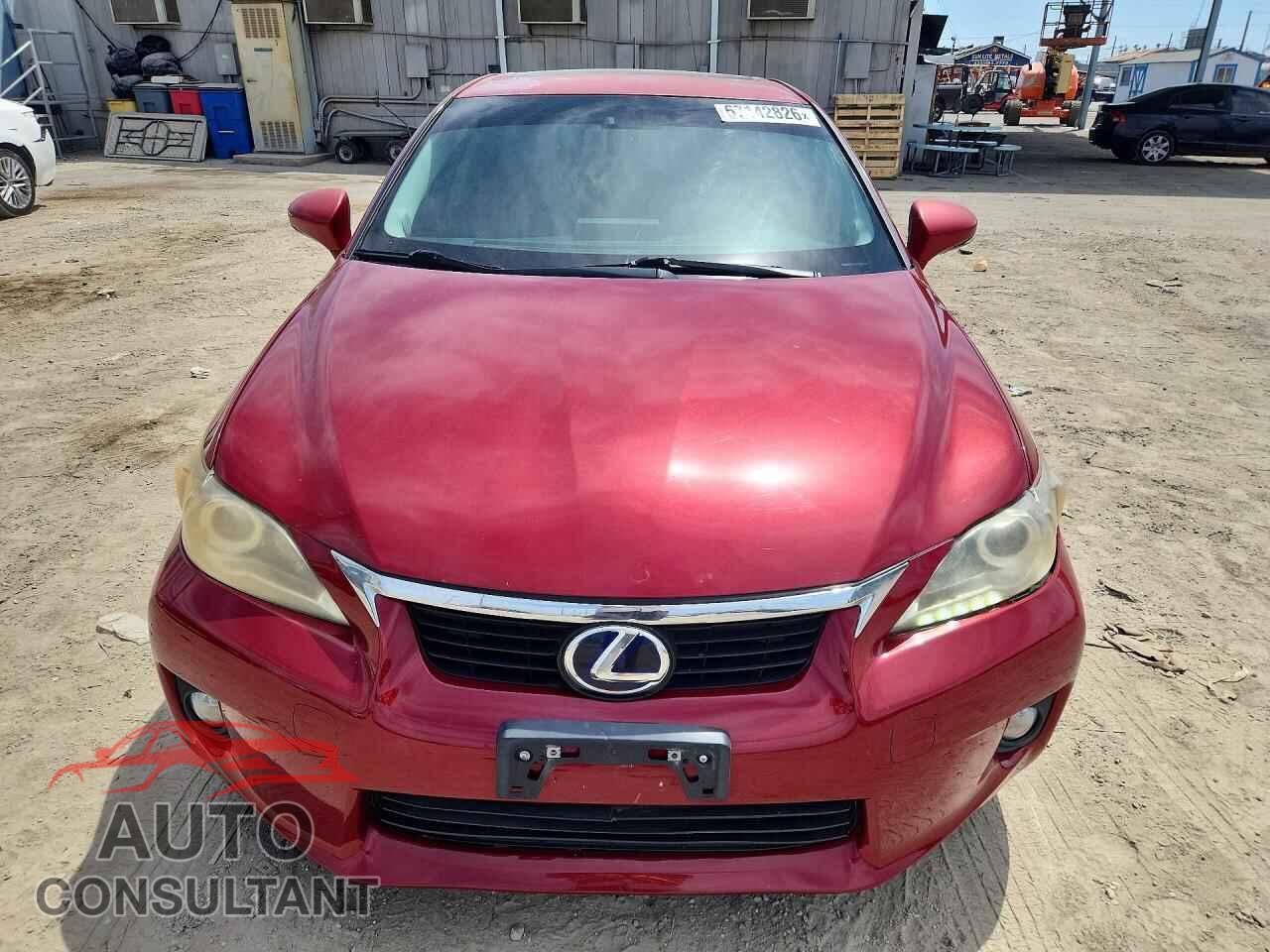 LEXUS CT 200 2012 - JTHKD5BH2C2107829