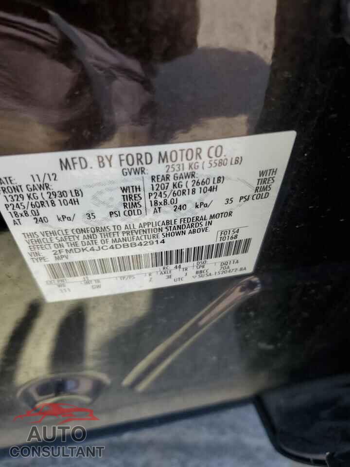 FORD EDGE 2013 - 2FMDK4JC4DBB42914