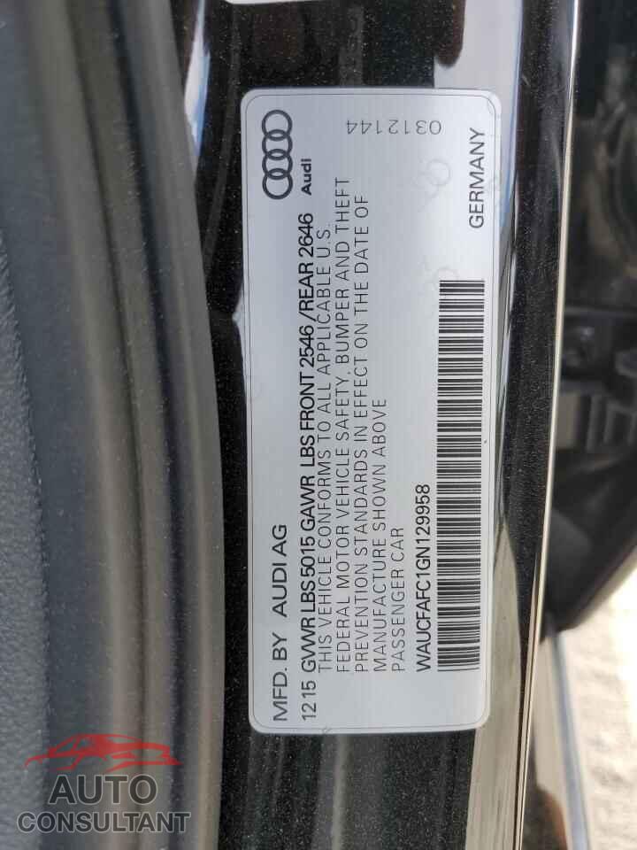 AUDI A6 2016 - WAUCFAFC1GN129958