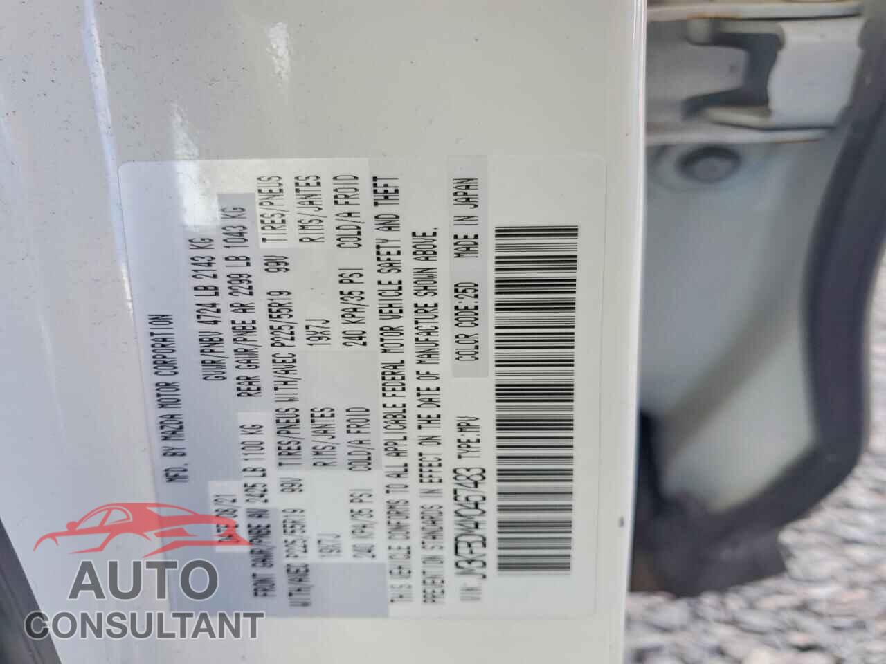 MAZDA CX-5 2021 - JM3KFBDM4M0467483