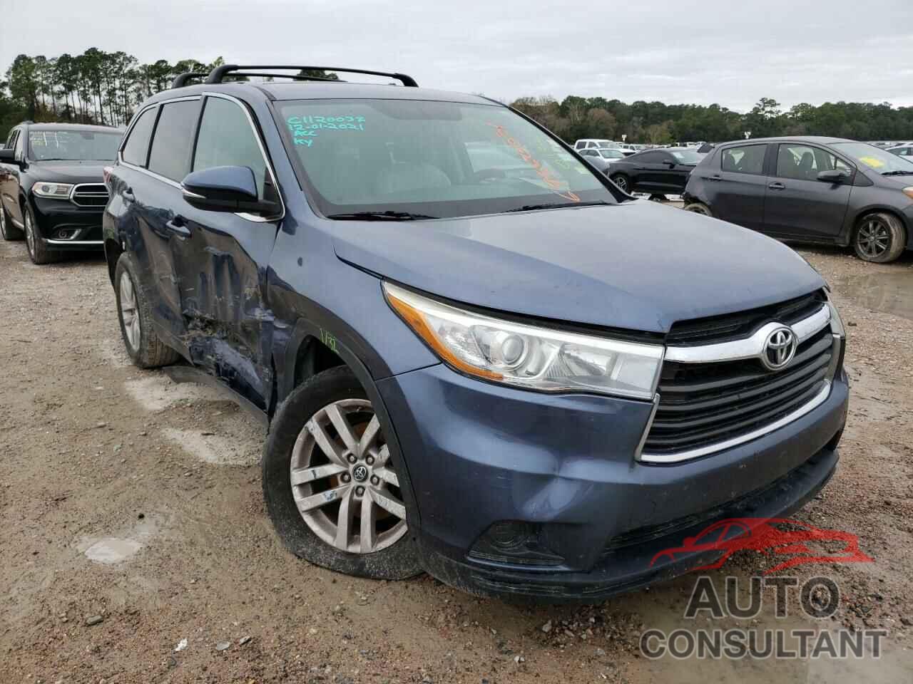TOYOTA HIGHLANDER 2016 - 5TDZARFHXGS022312