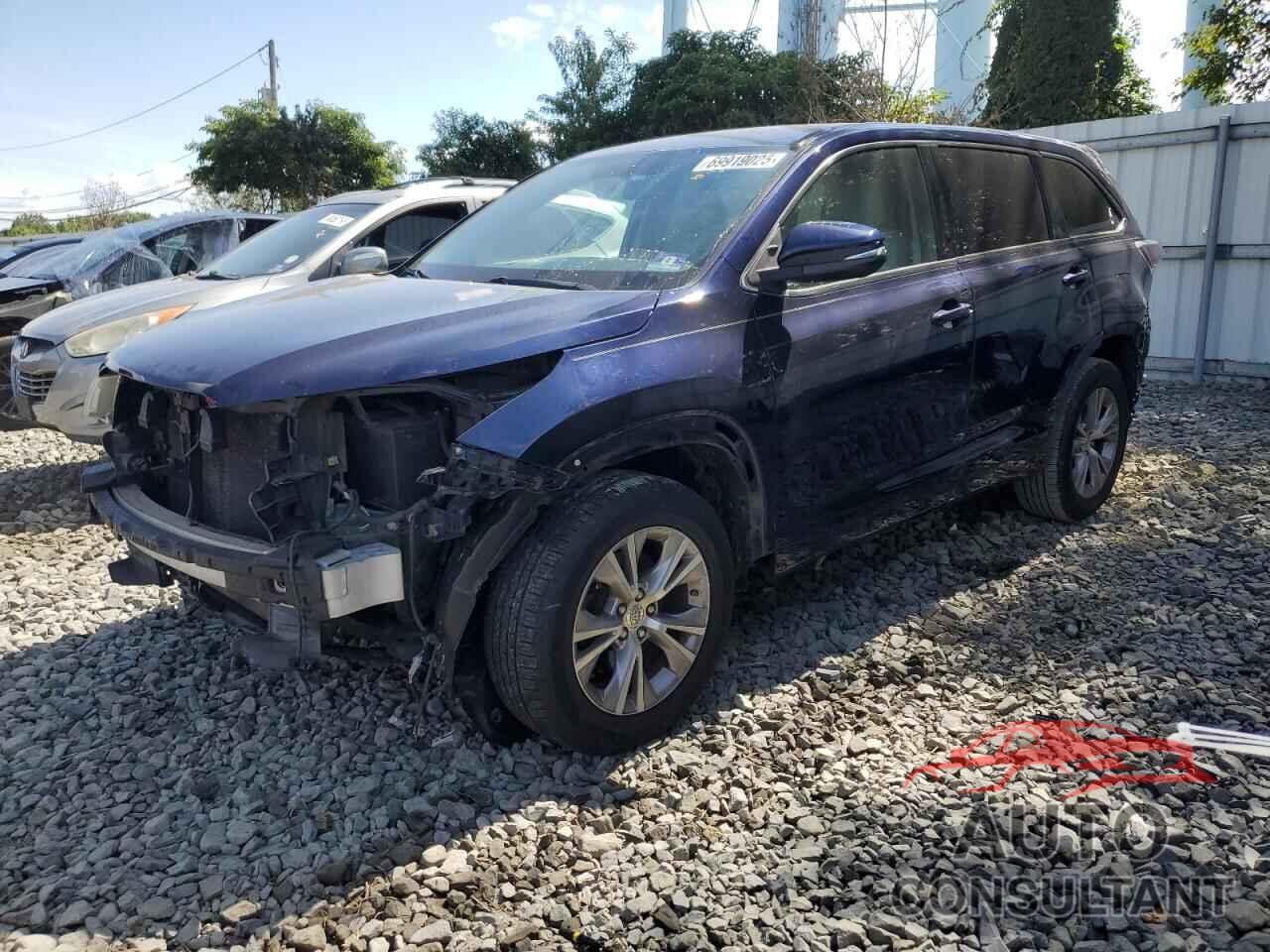 TOYOTA HIGHLANDER 2015 - 5TDBKRFH1FS135160
