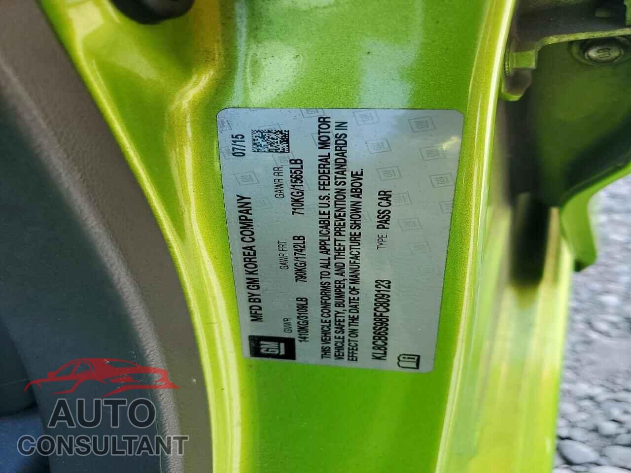 CHEVROLET SPARK 2015 - KL8CB6S98FC809123