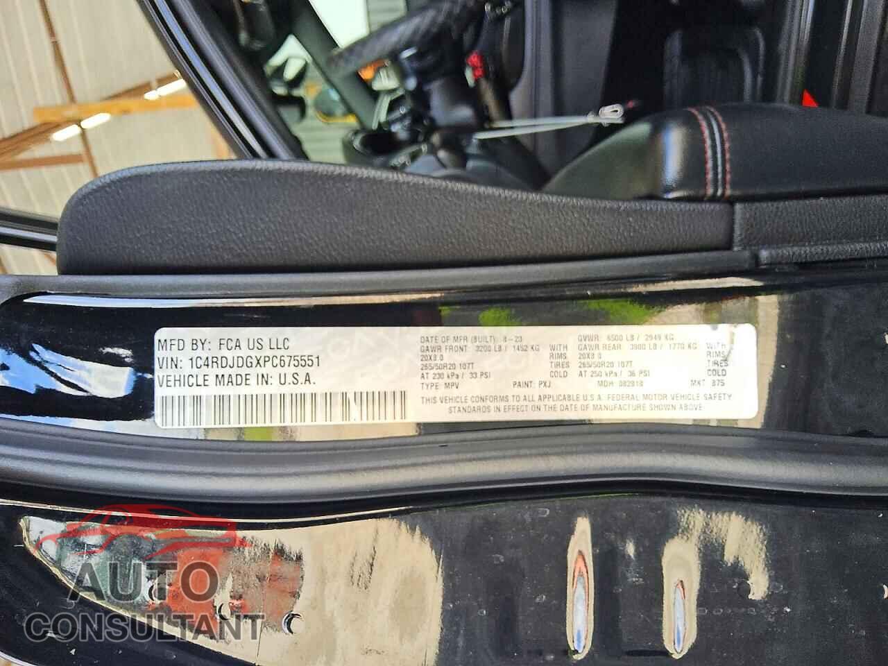 DODGE DURANGO 2023 - 1C4RDJDGXPC675551
