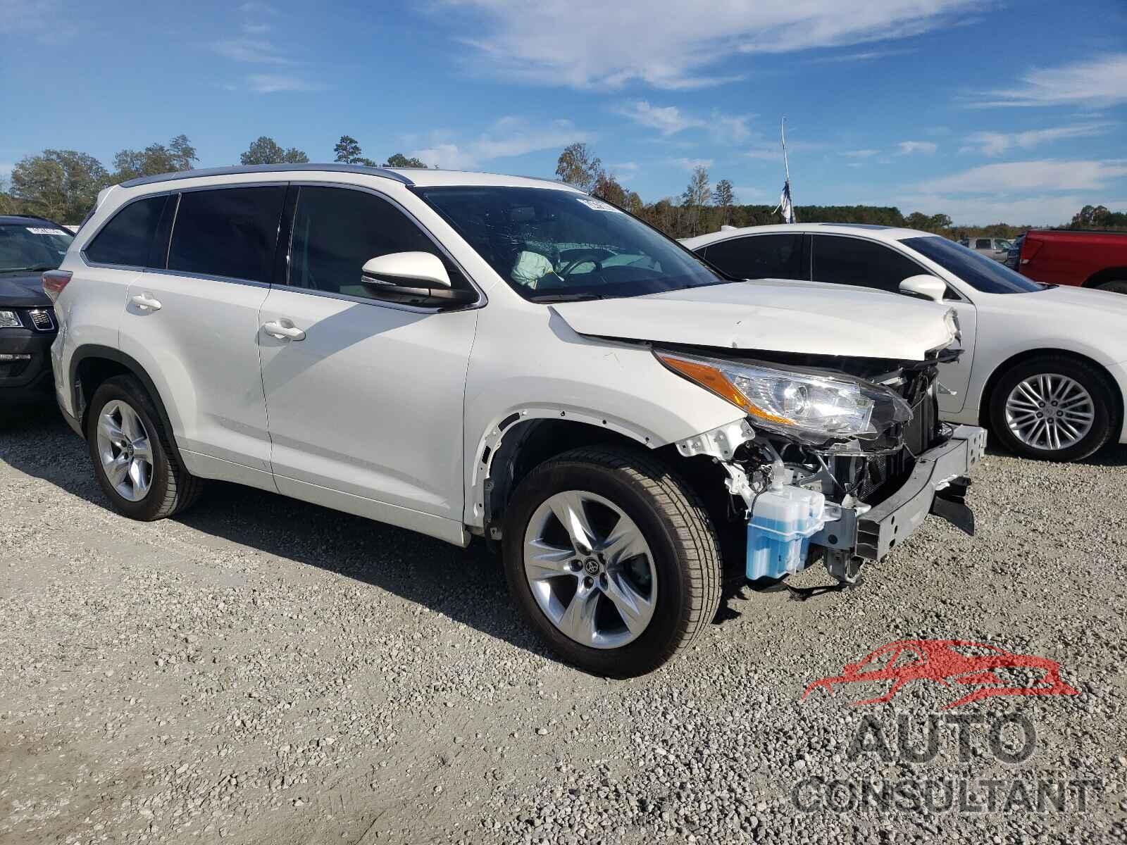 TOYOTA HIGHLANDER 2016 - 5TDYKRFH6GS184253