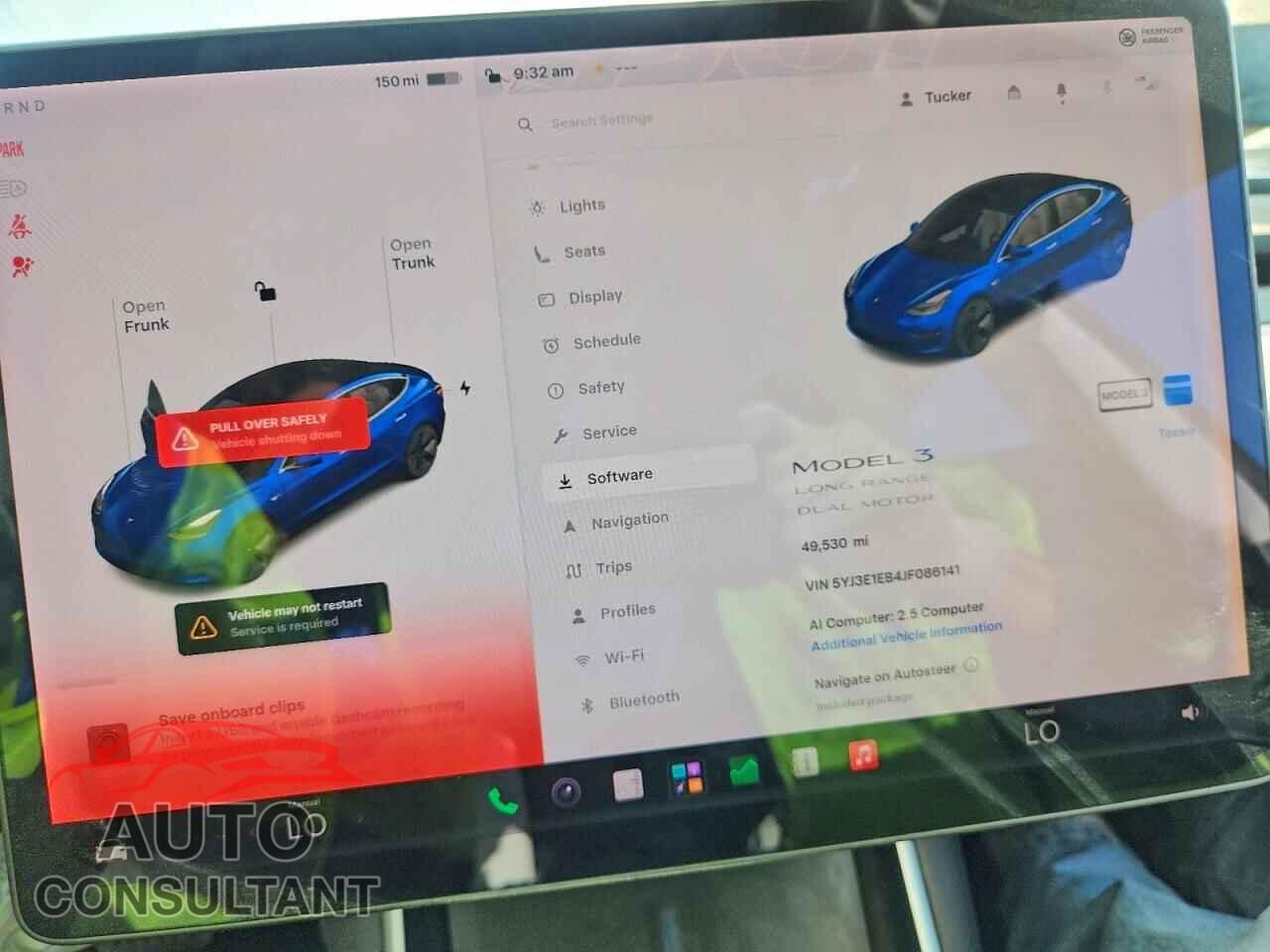 TESLA MODEL 3 2018 - 5YJ3E1EB4JF086141
