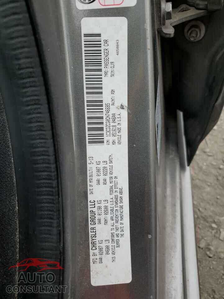 DODGE AVENGER 2013 - 1C3CDZCG0DN746685