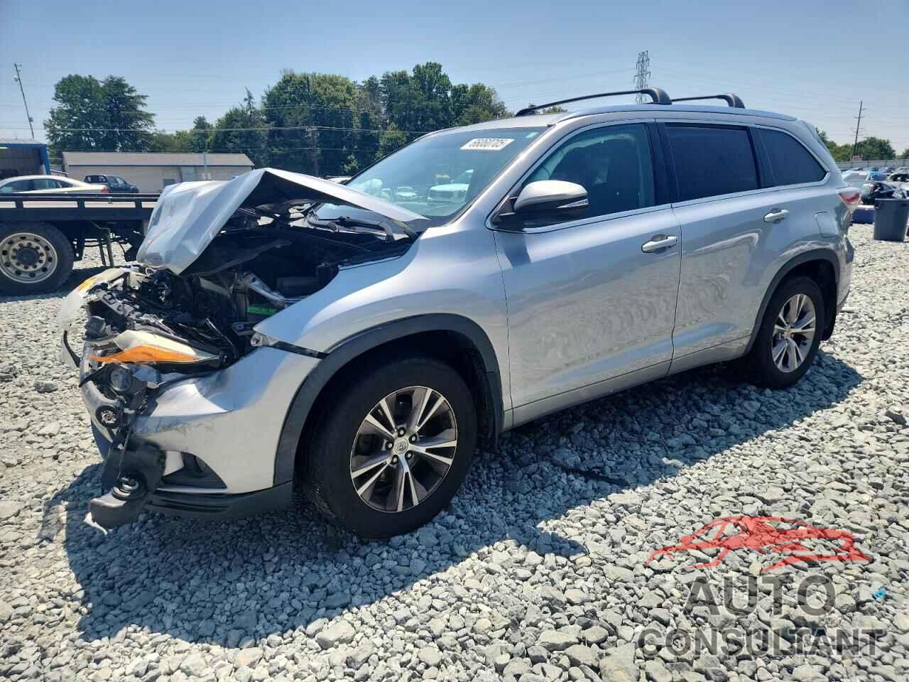 TOYOTA HIGHLANDER 2014 - 5TDJKRFH2ES023882