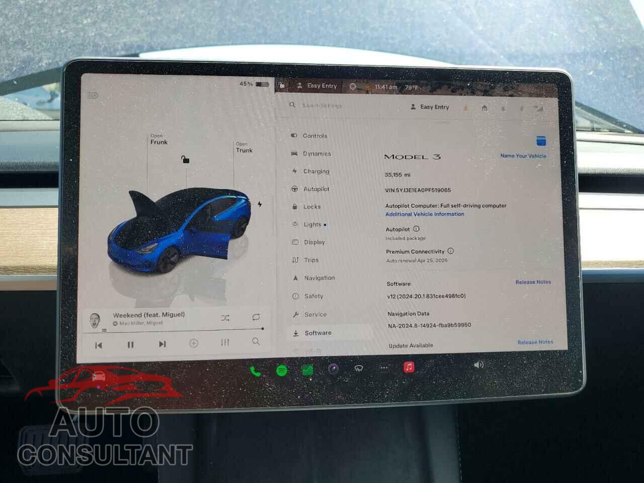 TESLA MODEL 3 2023 - 5YJ3E1EA0PF519065