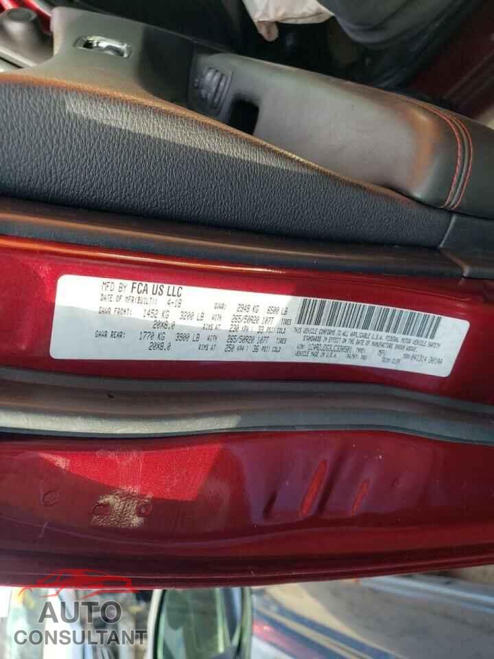 DODGE DURANGO 2018 - 1C4RDJDG3JC330501