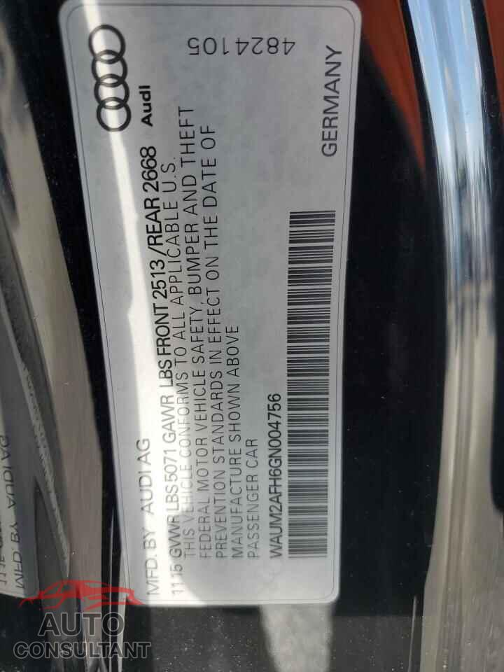 AUDI A5 2016 - WAUM2AFH6GN004756