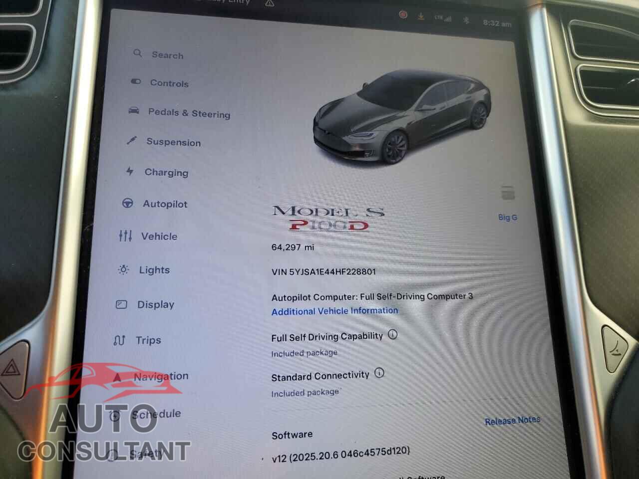 TESLA MODEL S 2017 - 5YJSA1E44HF228801