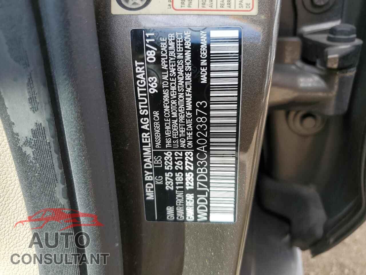 MERCEDES-BENZ CLS-CLASS 2012 - WDDLJ7DB3CA023873