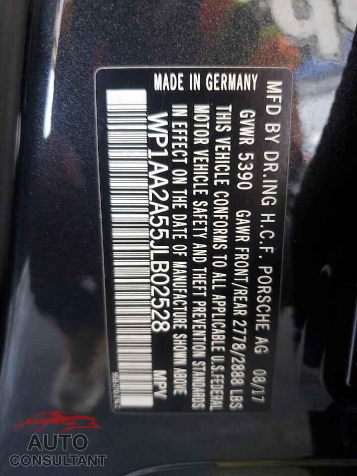 PORSCHE MACAN 2018 - WP1AA2A55JLB02528