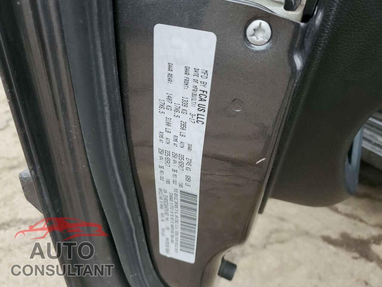DODGE CARAVAN 2017 - 2C4RDGEG8HR701493
