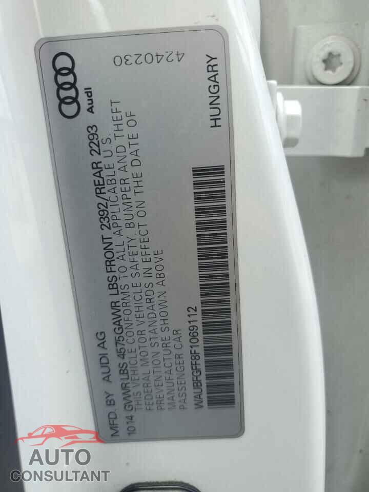 AUDI A3 2015 - WAUBFGFF8F1069112