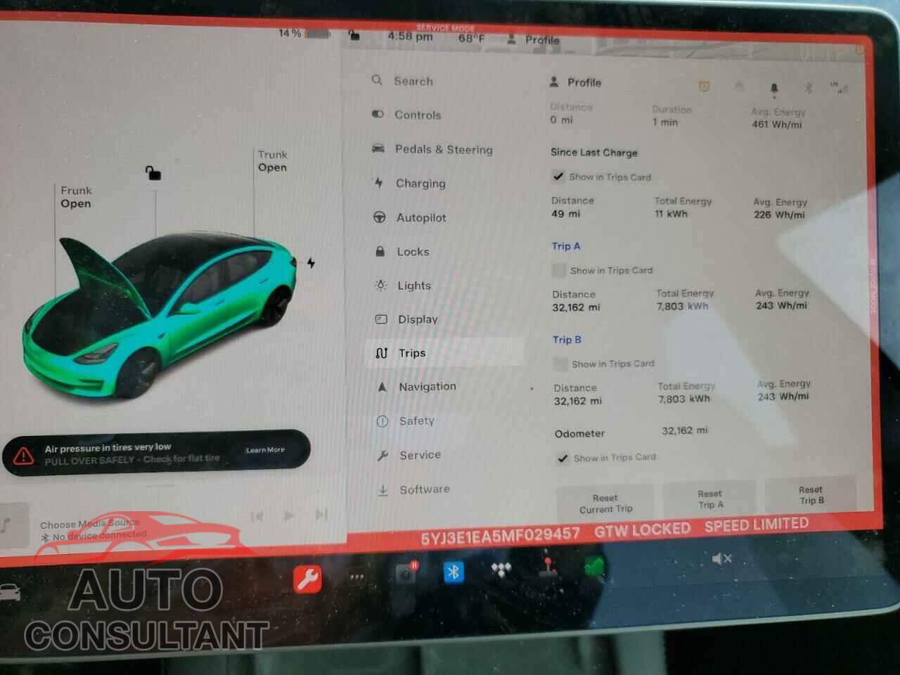 TESLA MODEL 3 2021 - 5YJ3E1EA5MF029457