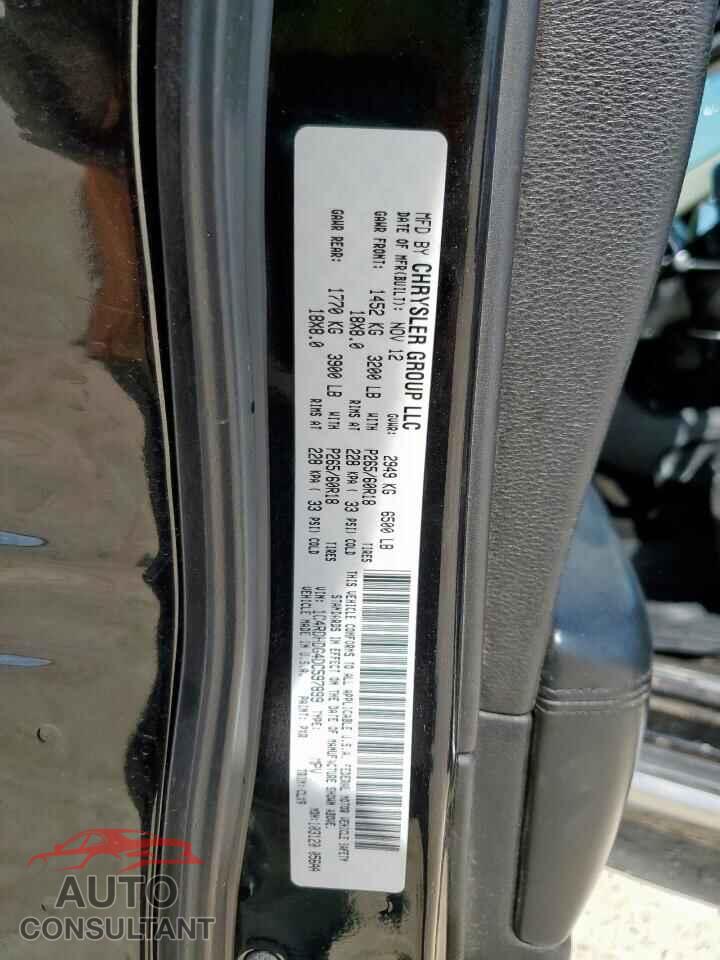 DODGE DURANGO 2013 - 1C4RDHDG4DC597899