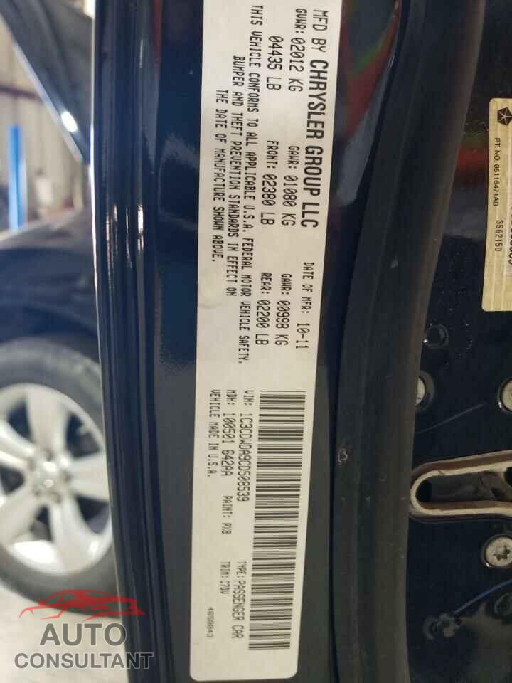 DODGE CALIBER 2012 - 1C3CDWDA9CD508539