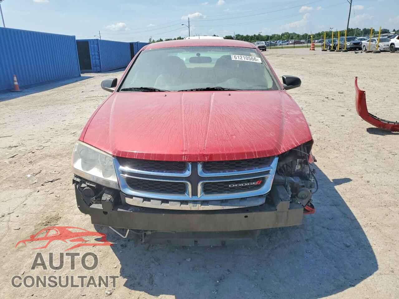 DODGE AVENGER 2012 - 1C3CDZAG0CN322053