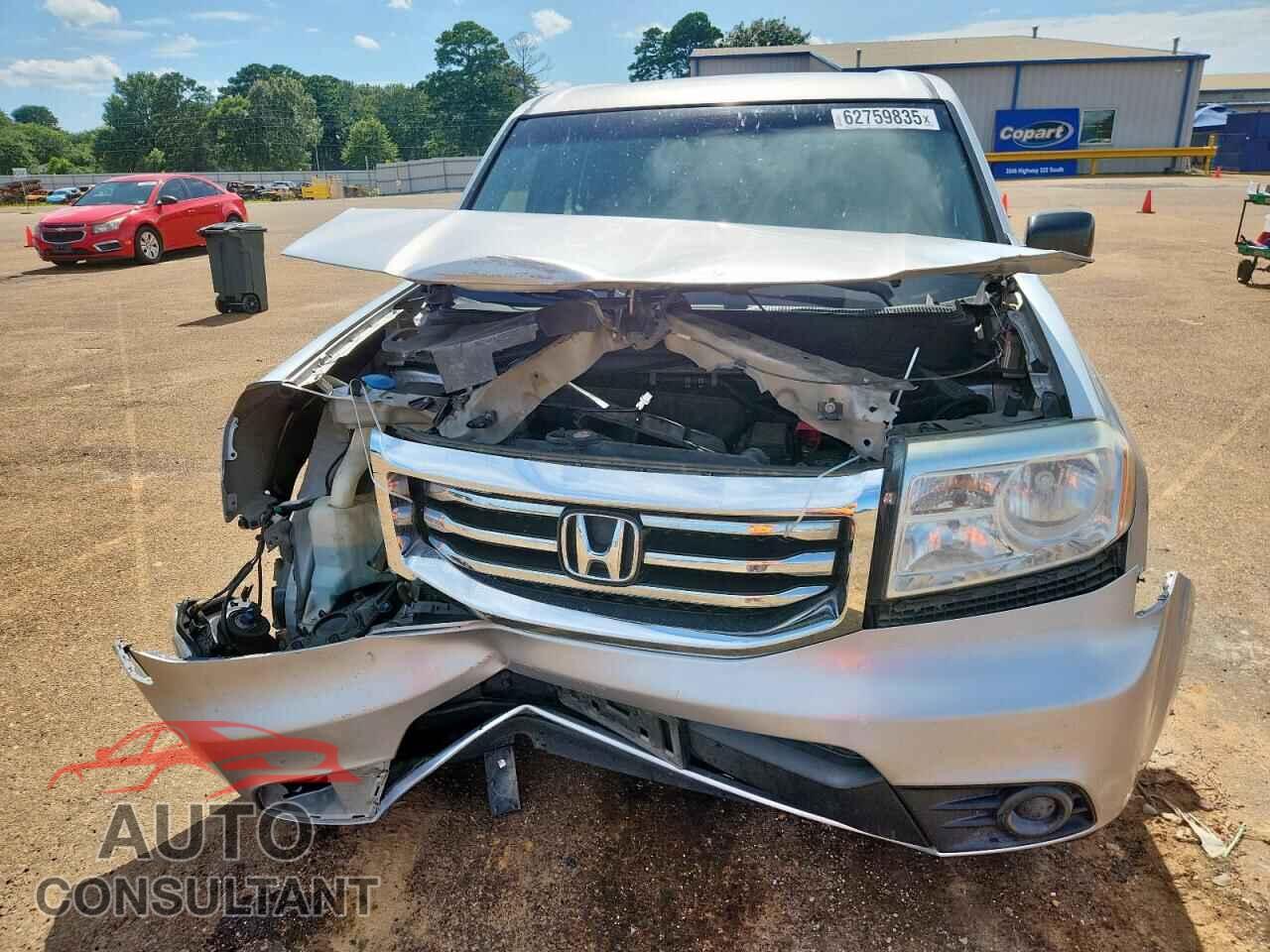 HONDA PILOT 2012 - 5FNYF3H27CB043880