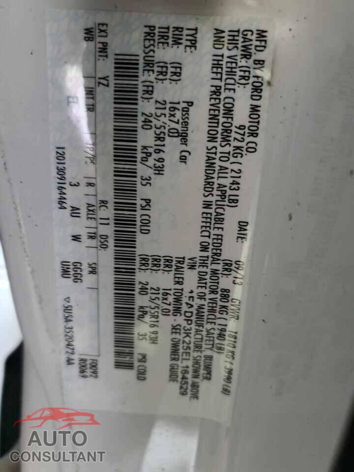 FORD FOCUS 2014 - 1FADP3K25EL164529