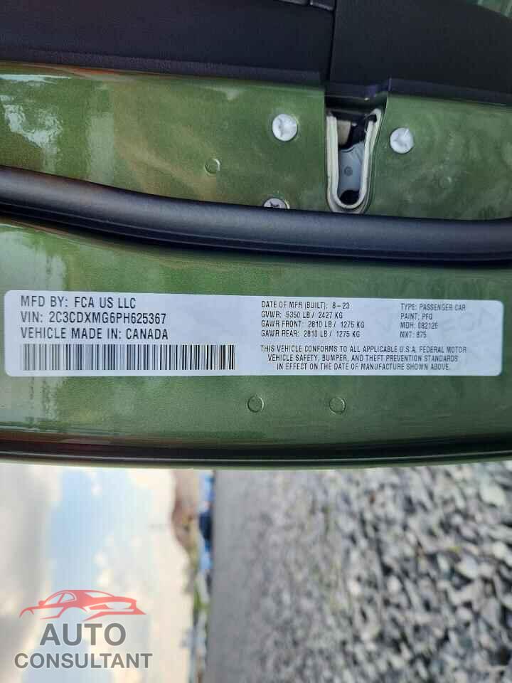 DODGE CHARGER 2023 - 2C3CDXMG6PH625367