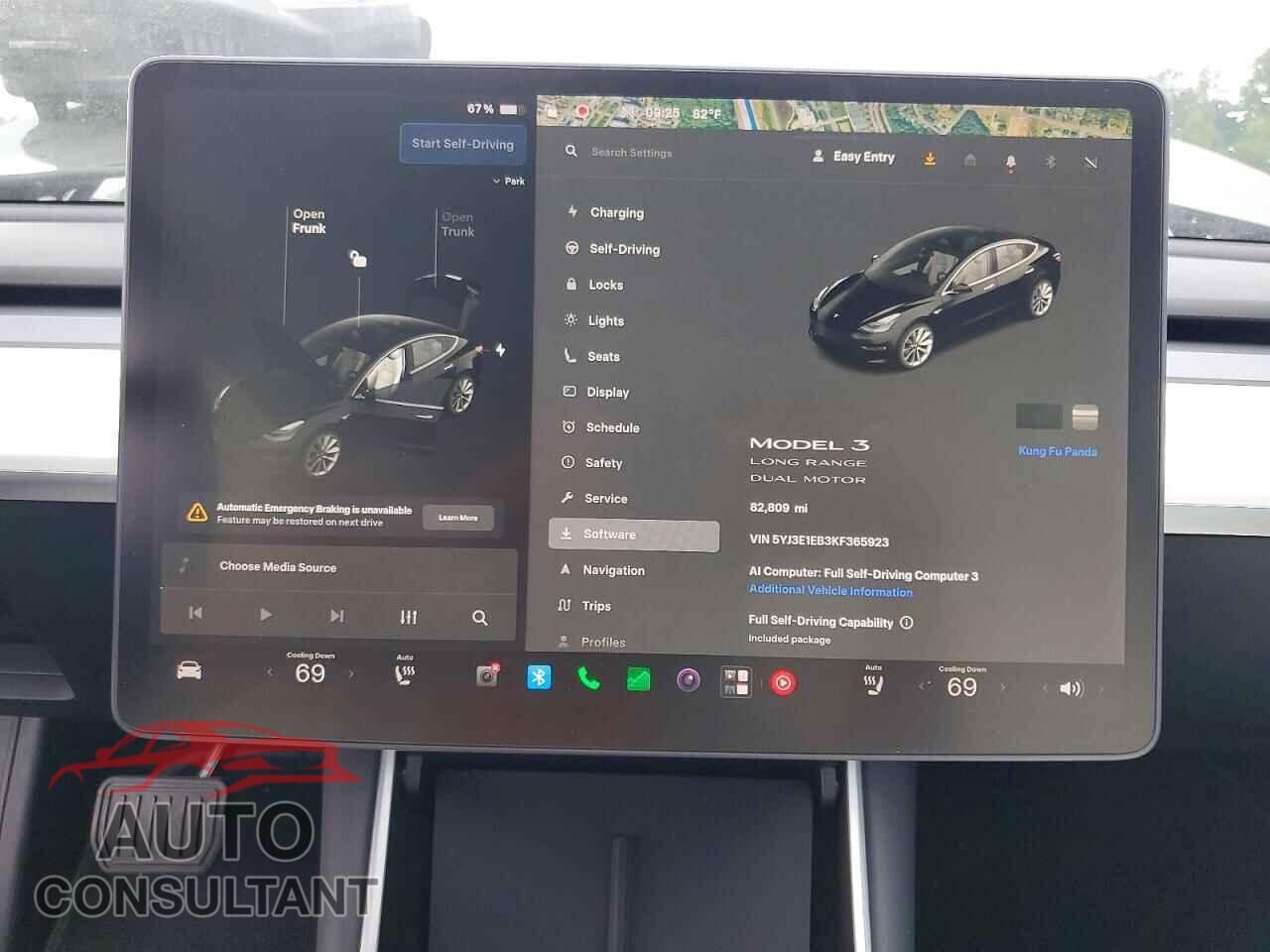 TESLA MODEL 3 2019 - 5YJ3E1EB3KF365923