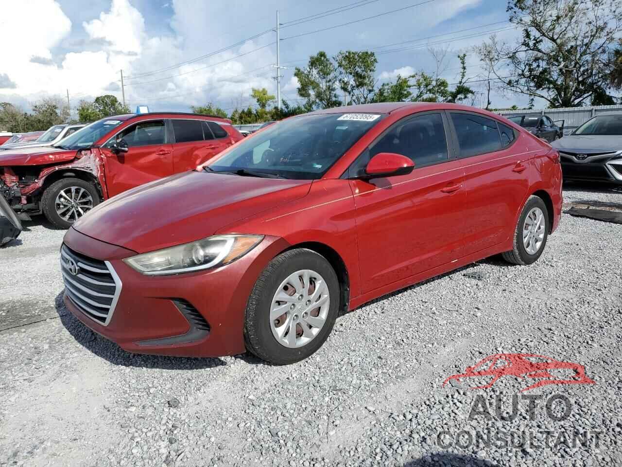 HYUNDAI ELANTRA 2017 - KMHD74LF7HU121192