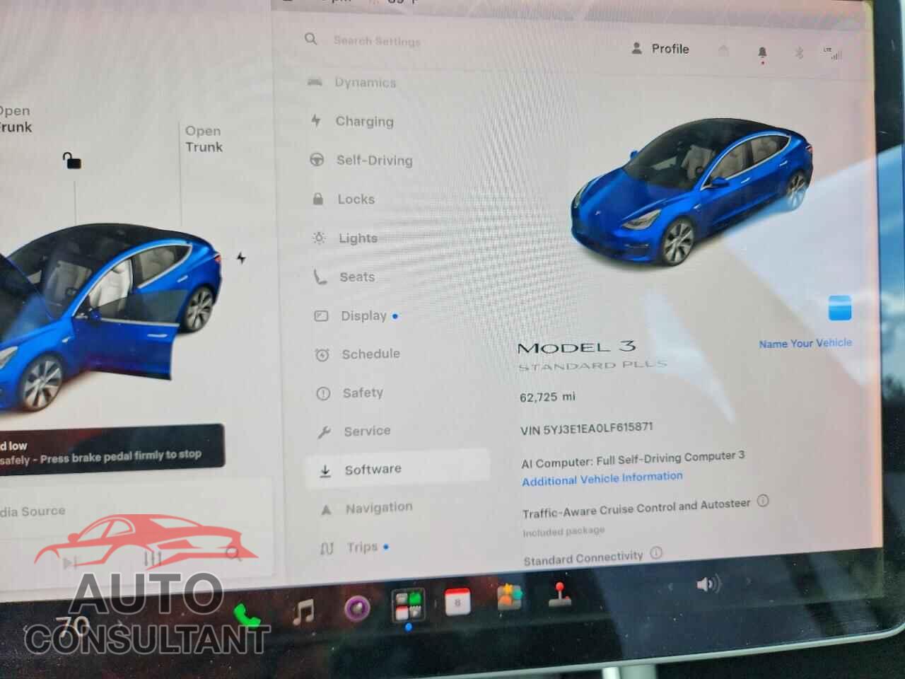 TESLA MODEL 3 2020 - 5YJ3E1EA0LF615871