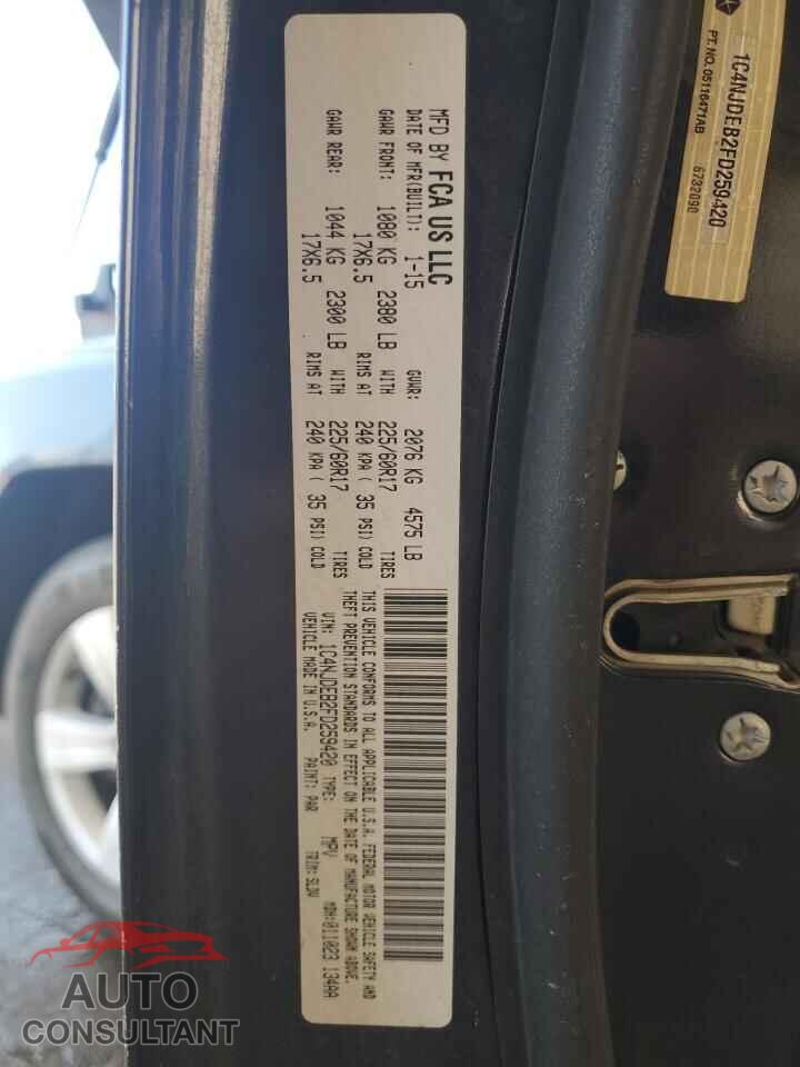 JEEP COMPASS 2015 - 1C4NJDEB2FD259420