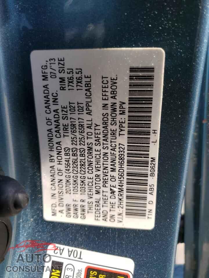 HONDA CRV 2013 - 2HKRM4H56DH689327