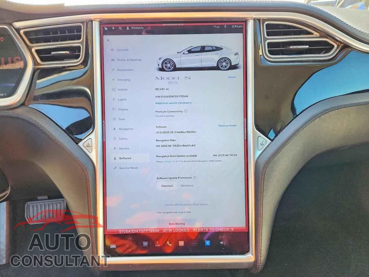TESLA MODEL S 2013 - 5YJSA1DN7DFP15544