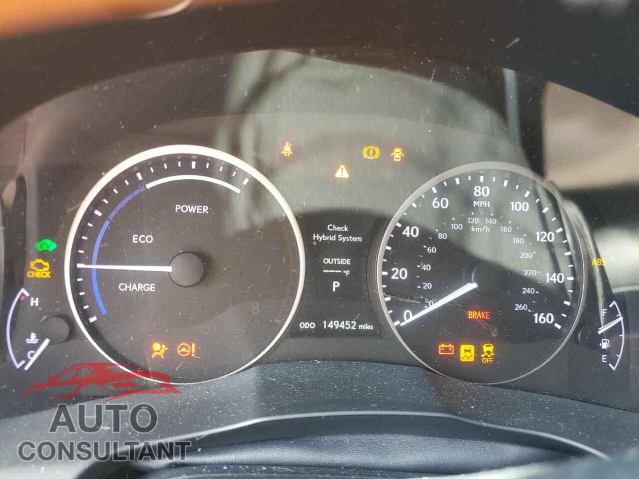 LEXUS ES300 2013 - JTHBW1GG3D2012135