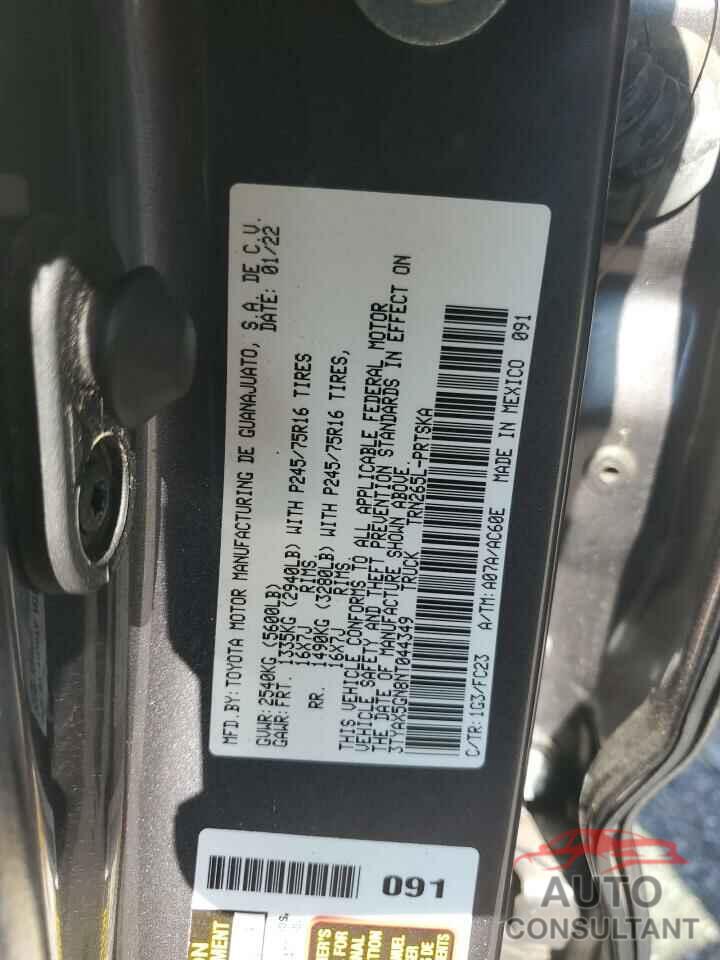 TOYOTA TACOMA 2022 - 3TYAX5GN8NT044349