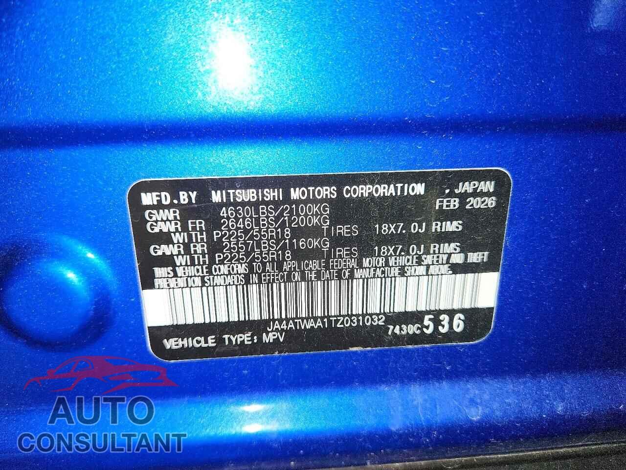 MITSUBISHI ECLIPSE 2026 - JA4ATWAA1TZ031032