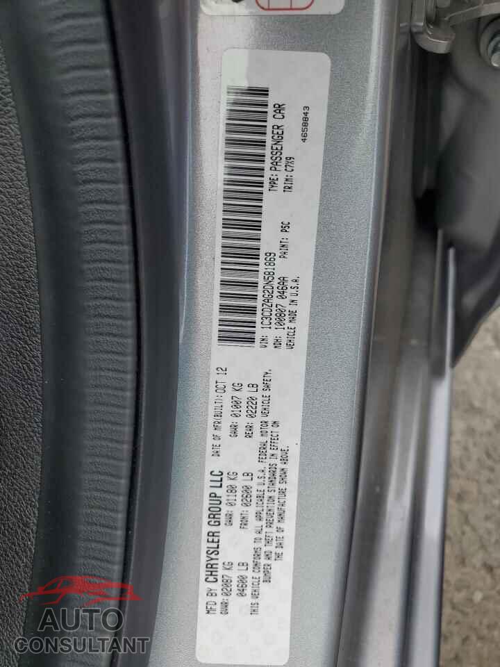 DODGE AVENGER 2013 - 1C3CDZAG2DN581869