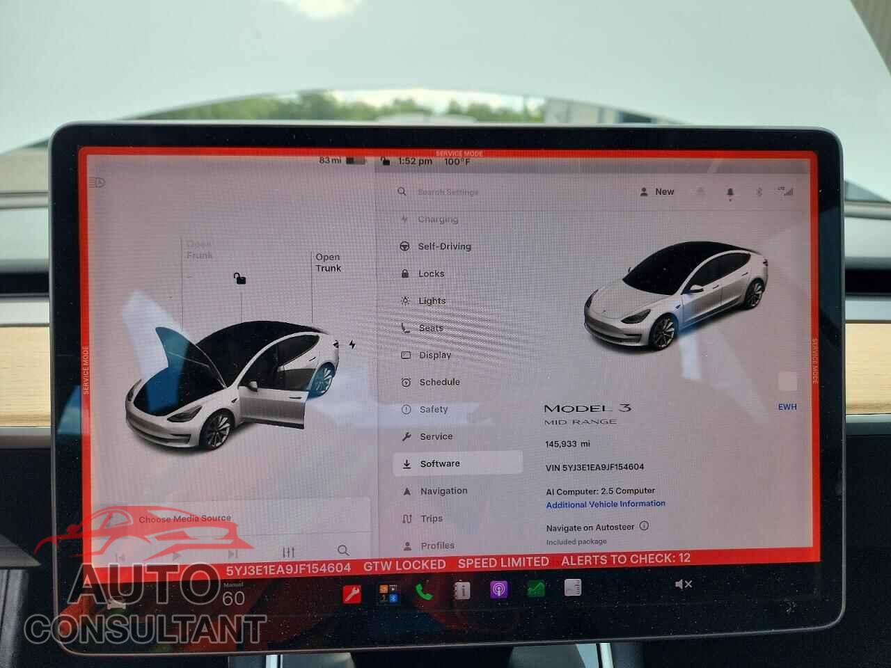 TESLA MODEL 3 2018 - 5YJ3E1EA9JF154604