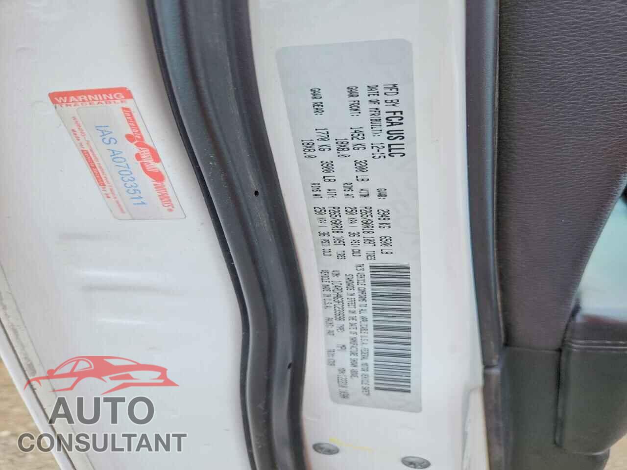 DODGE DURANGO 2015 - 1C4RDHAG3FC239698