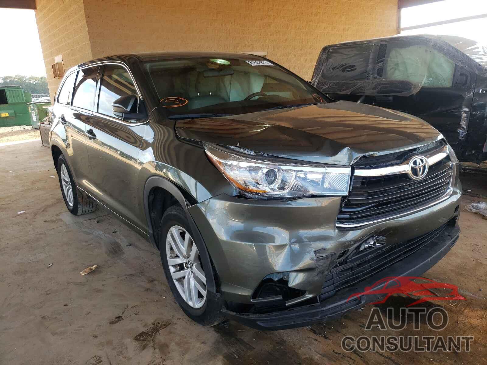 TOYOTA HIGHLANDER 2016 - 5TDZARFH8GS023054