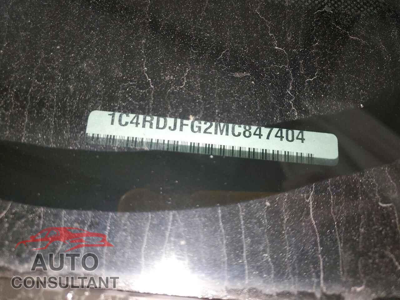 DODGE DURANGO 2021 - 1C4RDJFG2MC847404