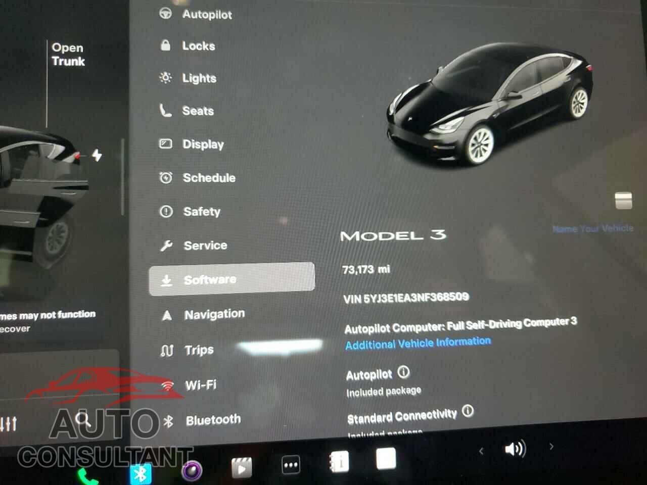 TESLA MODEL 3 2022 - 5YJ3E1EA3NF368509