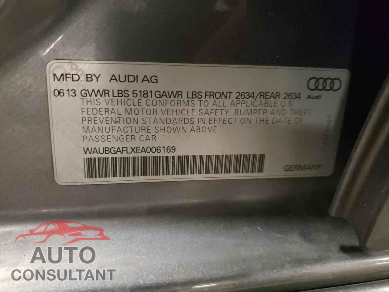 AUDI S4/RS4 2014 - WAUBGAFLXEA006169