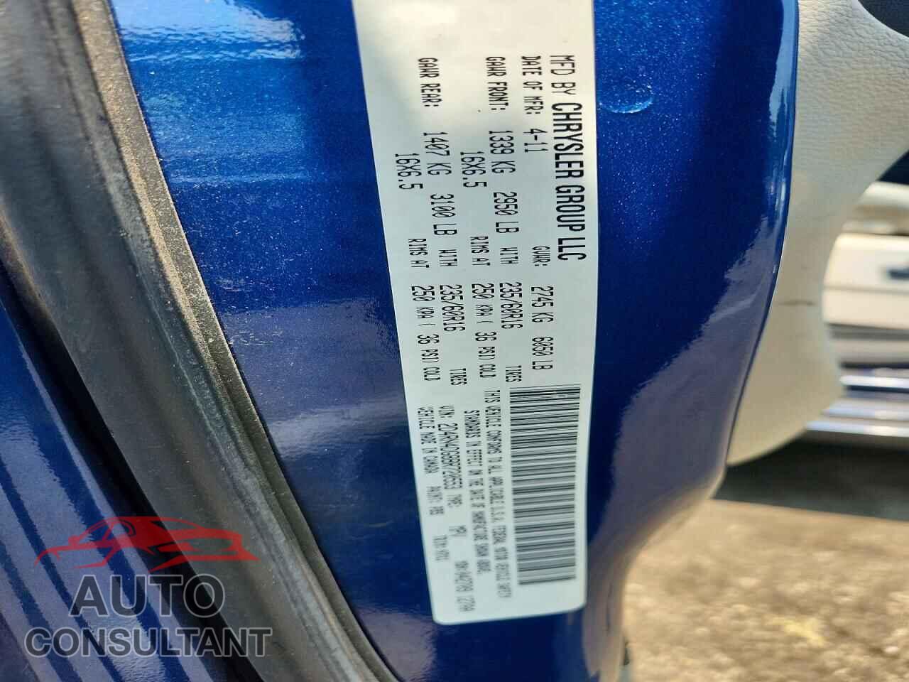 DODGE CARAVAN 2011 - 2D4RN4DG8BR720553