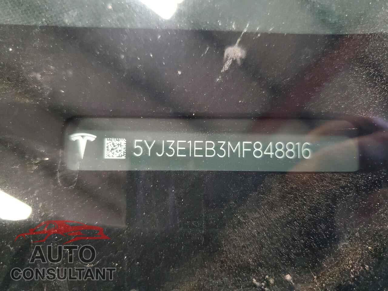 TESLA MODEL 3 2021 - 5YJ3E1EB3MF848816